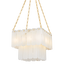 Hudson Valley Lighting MOISSANITE AGED BRASS 20W x 20L x 18.25H Chandelier