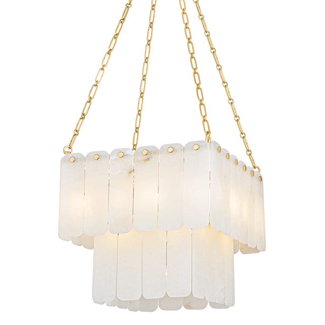 Hudson Valley Lighting MOISSANITE AGED BRASS 20W x 20L x 18.25H Chandelier