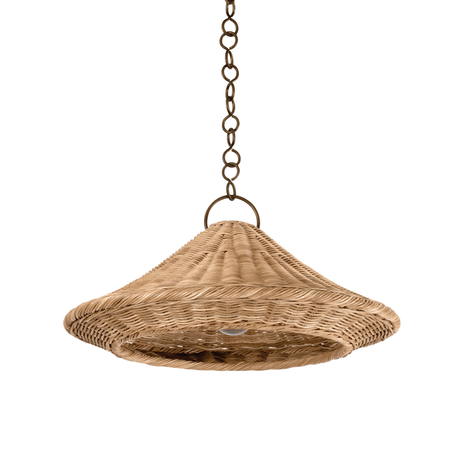 Hudson Valley Lighting BAYCHESTER Bronze Leaf 22W x 22L x 10.5H Pendant