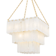 Hudson Valley Lighting MOISSANITE AGED BRASS 26W x 26L x 25.5H Chandelier