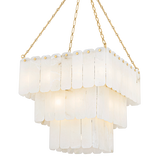 Hudson Valley Lighting MOISSANITE AGED BRASS 26W x 26L x 25.5H Chandelier