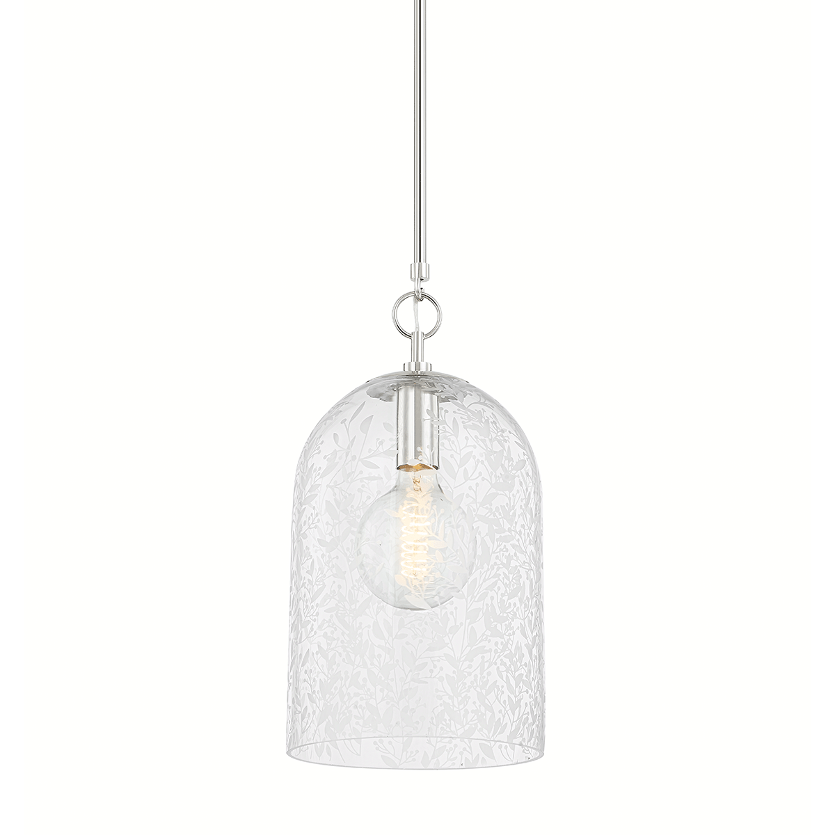 Hudson Valley Lighting Belleville Polished Nickel 10W x 10L x 18.5H Pendant