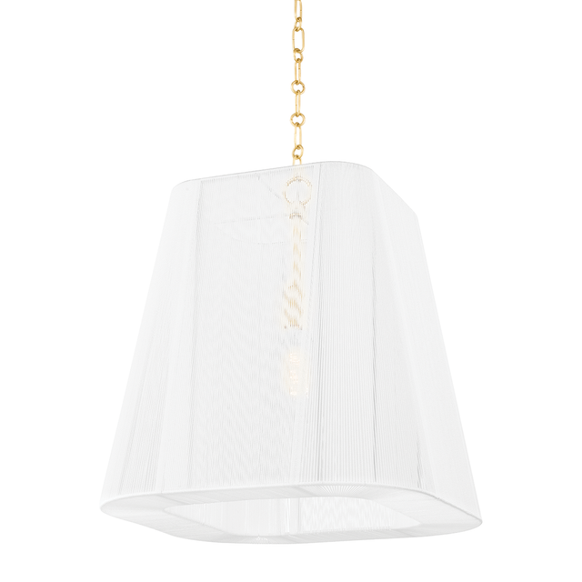 Hudson Valley Lighting VERONA BEACH Aged Brass 19.5W x 19.5L x 20.75H Pendant