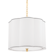 Hudson Valley Lighting Sweeny Aged Brass 20W x 20L x 18H Pendant
