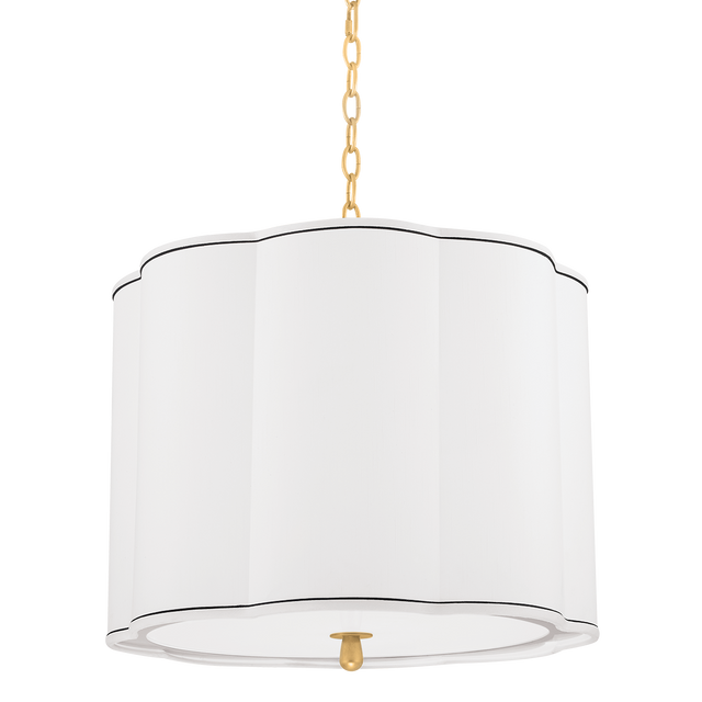 Hudson Valley Lighting Sweeny Aged Brass 20W x 20L x 18H Pendant