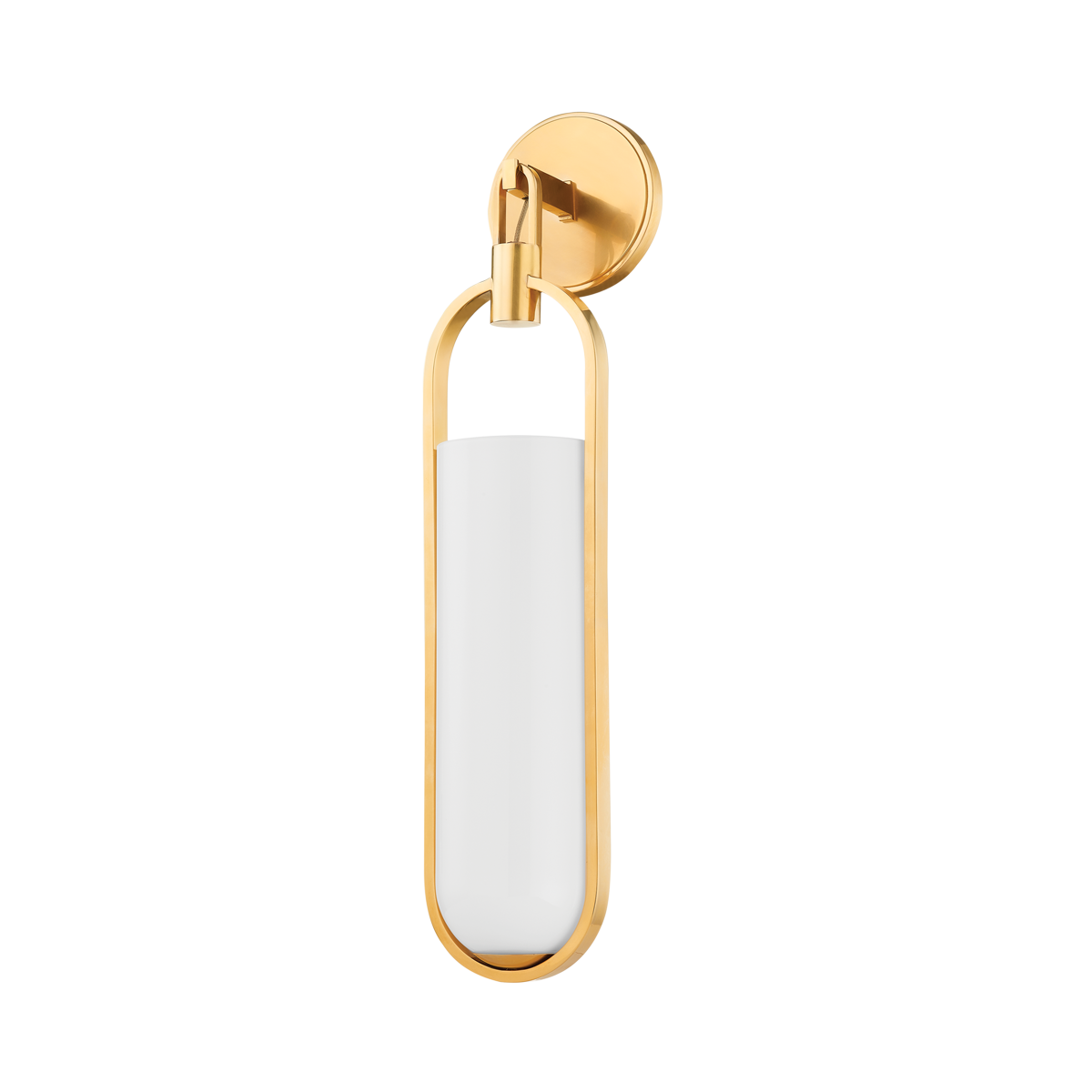 Hudson Valley Lighting LORIMER Aged Brass 4.75W x 4.75L x 22H Wall Sconce