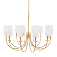 Hudson Valley Lighting Mason Aged Brass 34.5W x 34.5L x 27.25H Chandelier