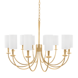 Hudson Valley Lighting Mason Aged Brass 34.5W x 34.5L x 27.25H Chandelier
