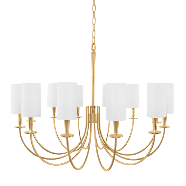Hudson Valley Lighting Mason Aged Brass 34.5W x 34.5L x 27.25H Chandelier
