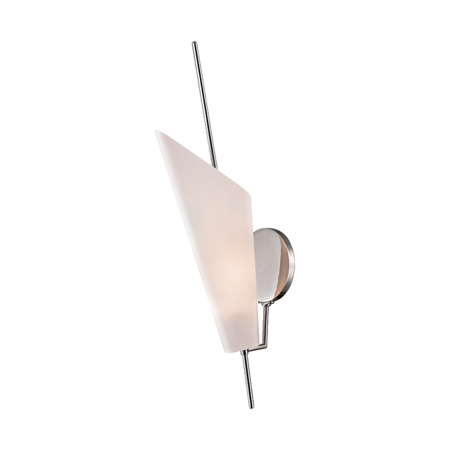 Hudson Valley Lighting Cooper Polished Nickel 5W x 5L x 23H Wall Sconce