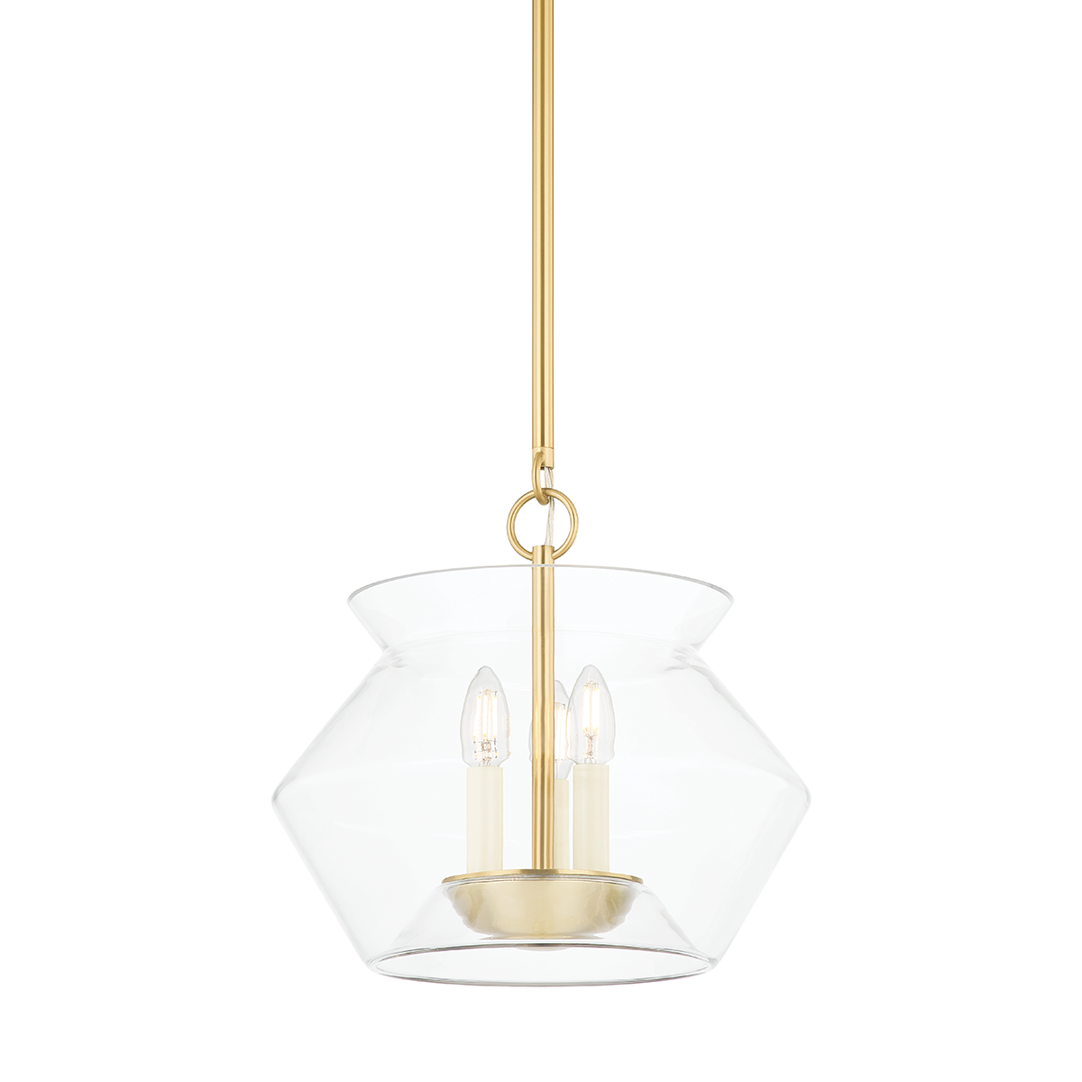 Hudson Valley Lighting Edmonton Aged Brass 15W x 15L x 14H Candleholder