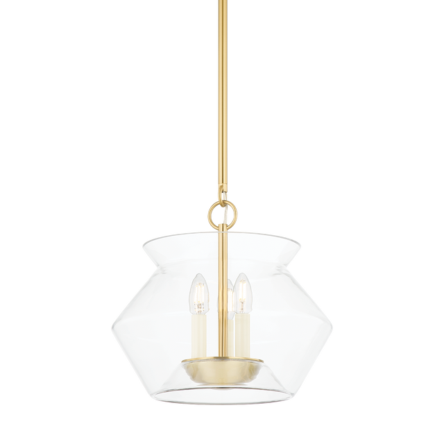 Hudson Valley Lighting Edmonton Aged Brass 15W x 15L x 14H Candleholder