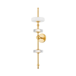 Hudson Valley Lighting MAYNARD AGED BRASS 6.5W x 6.5L x 30H Wall Sconce