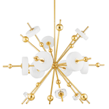 Hudson Valley Lighting MAYNARD AGED BRASS 44.5W x 44.5L x 32H Chandelier