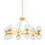 Hudson Valley Lighting Grafton Aged Brass 34W x 34L x 18.75H Chandelier