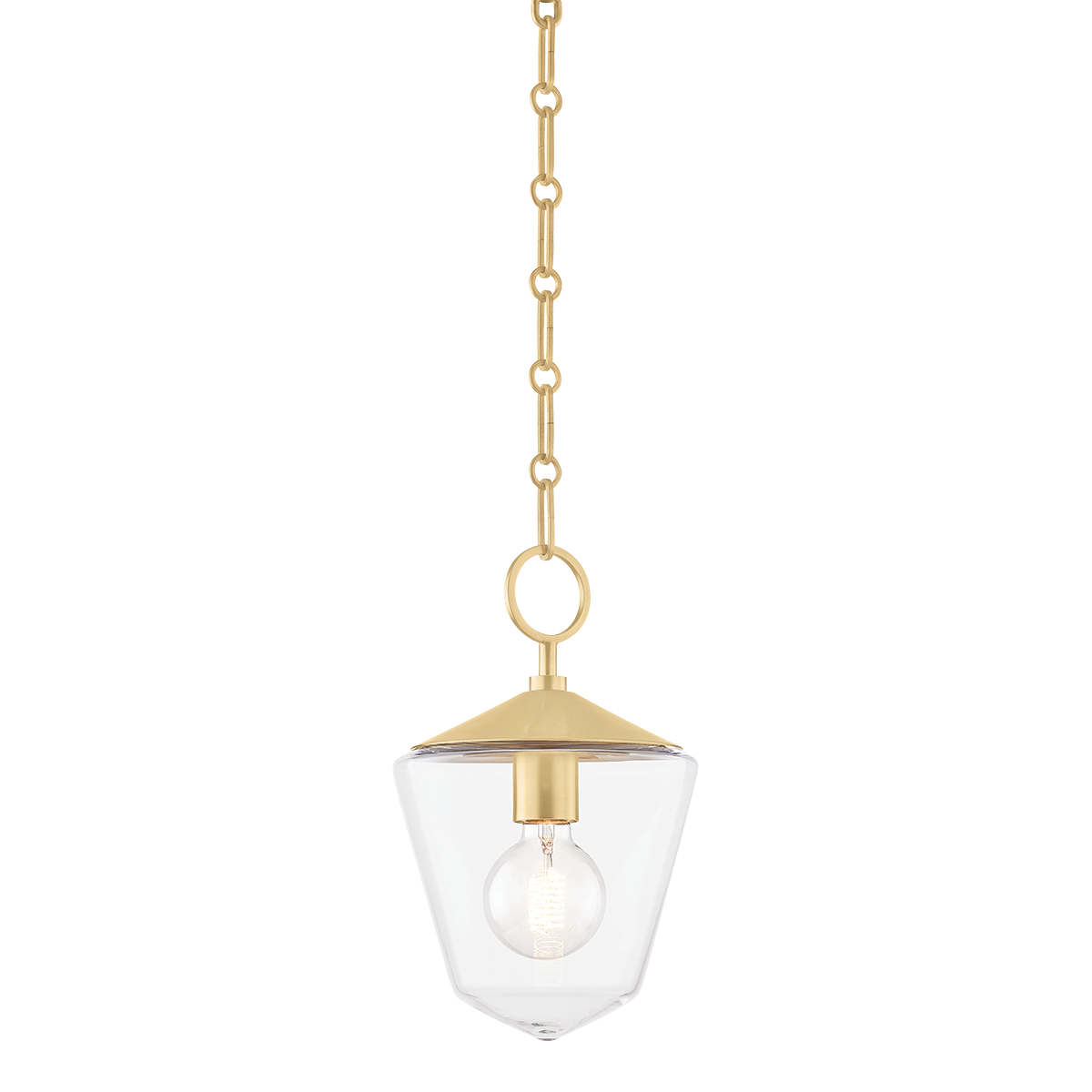 Hudson Valley Lighting Greene Aged Brass 8W x 8L x 13.25H Pendant