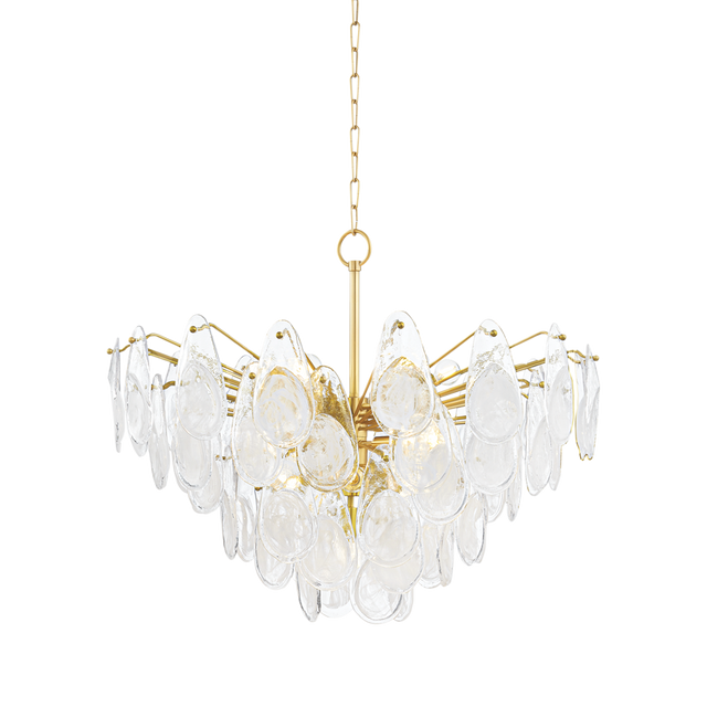 Hudson Valley Lighting DARCIA Aged Brass 35.75W x 35.75L x 28.75H Chandelier
