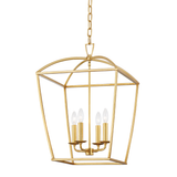 Hudson Valley Lighting Bryant Gold Leaf 17W x 17L x 25H Candleholder