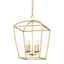 Hudson Valley Lighting Bryant Gold Leaf 17W x 17L x 25H Candleholder