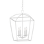 Hudson Valley Lighting Bryant White Plaster 17W x 17L x 25H Candleholder