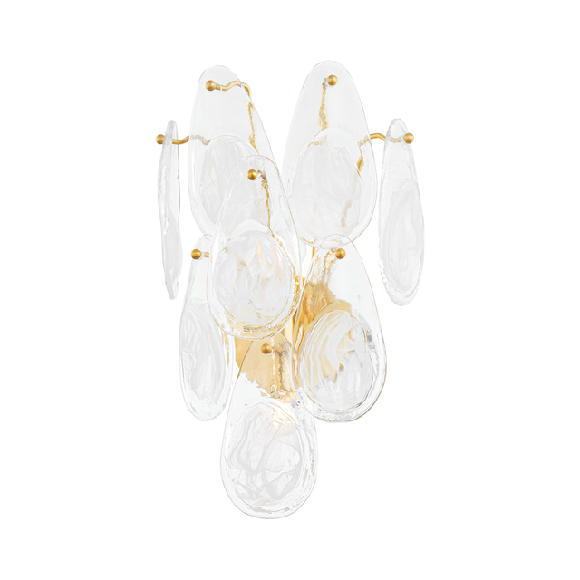 Hudson Valley Lighting DARCIA Aged Brass 13.75W x 13.75L x 20.25H Wall Sconce
