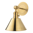 Hudson Valley Lighting Garden City Aged Brass 8W x 8L x 11H Wall Sconce