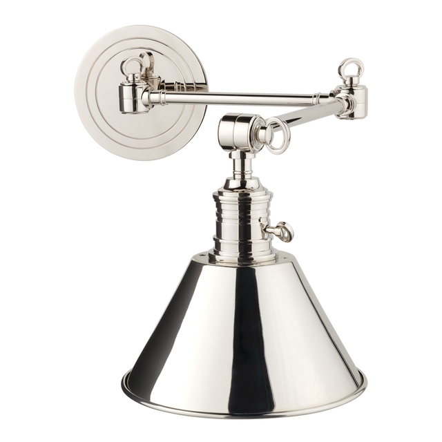 Hudson Valley Lighting Garden City Polished Nickel 8W x 8L x 11.25H Wall Sconce