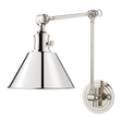 Hudson Valley Lighting Garden City Polished Nickel 8W x 8L x 23H Wall Sconce