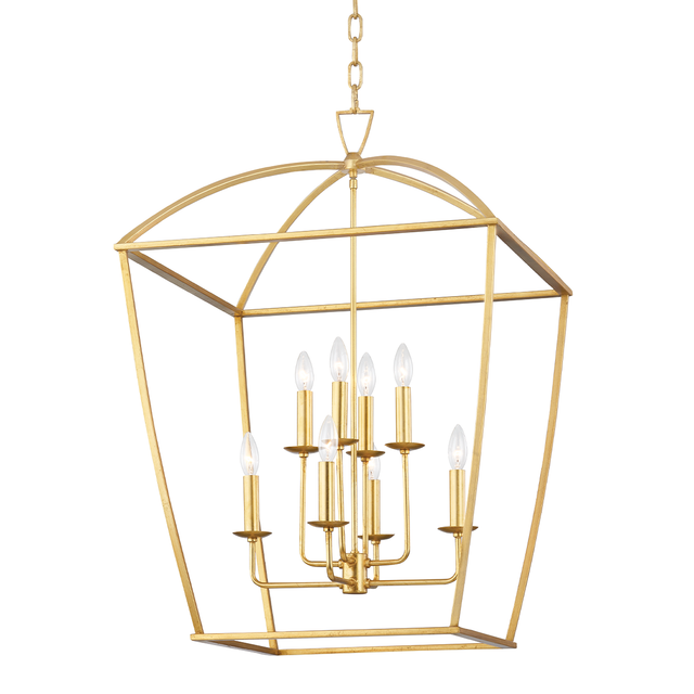 Hudson Valley Lighting Bryant Gold Leaf 24W x 24L x 34.5H Candleholder
