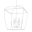 Hudson Valley Lighting Bryant White Plaster 34W x 34L x 44.25H Candleholder