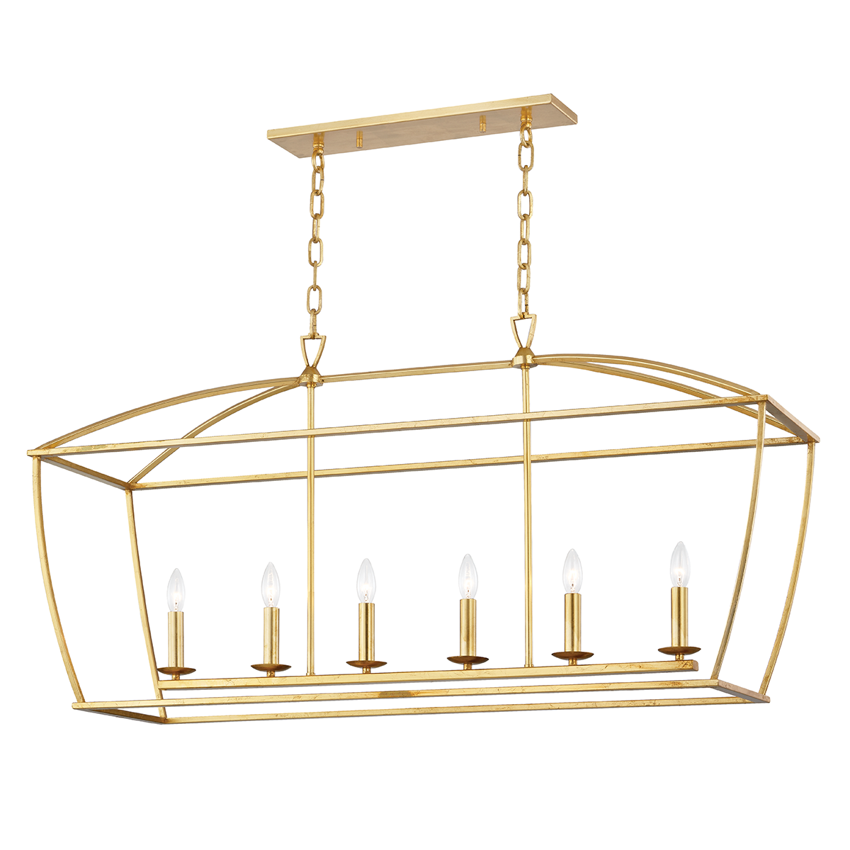 Hudson Valley Lighting Bryant Gold Leaf 13.75W x 48.25L x 24H Trim