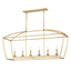 Hudson Valley Lighting Bryant Gold Leaf 13.75W x 48.25L x 24H Trim