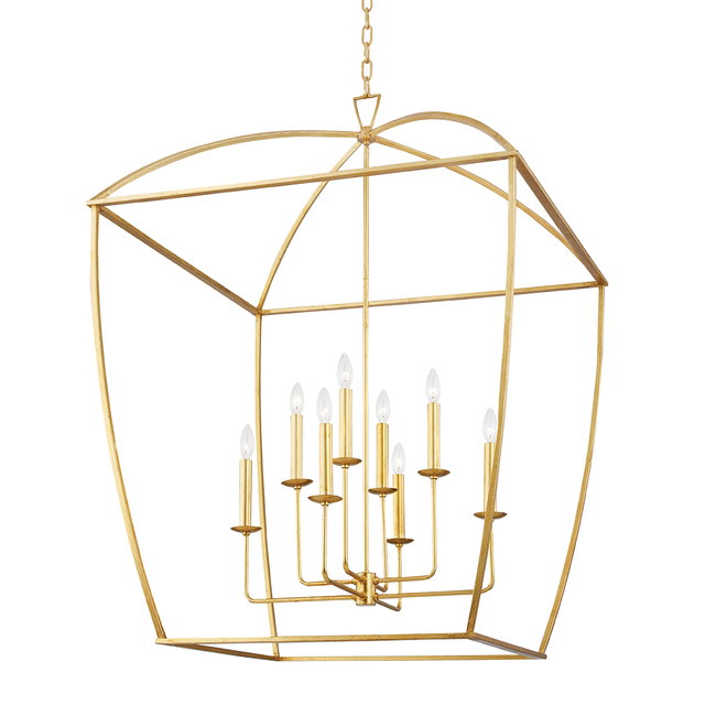 Hudson Valley Lighting Bryant Gold Leaf 34W x 34L x 44.25H Candleholder