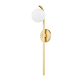 Hudson Valley Lighting Laval Aged Brass 4.75W x 4.75L x 23.75H Wall Sconce