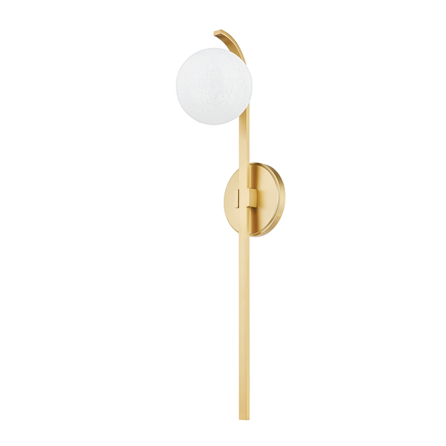 Hudson Valley Lighting Laval Aged Brass 4.75W x 4.75L x 23.75H Wall Sconce