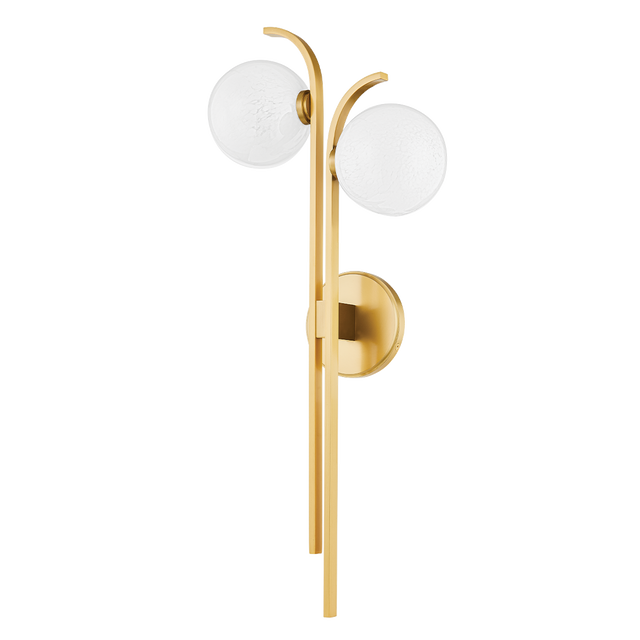 Hudson Valley Lighting Laval Aged Brass 10.5W x 10.5L x 25.25H Wall Sconce