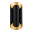 Hudson Valley Lighting Banks Gold Leaf/black 7.5W x 7.5L x 16.75H Wall Sconce