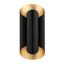 Hudson Valley Lighting Banks Gold Leaf/black 7.5W x 7.5L x 16.75H Wall Sconce