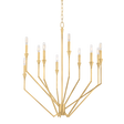 Hudson Valley Lighting Archie Aged Brass 30W x 30L x 35.75H Chandelier