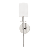Hudson Valley Lighting Amherst Polished Nickel 5W x 5L x 18.75H Wall Sconce