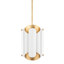 Hudson Valley Lighting Banks Gold Leaf/white 12W x 12L x 17H Pendant