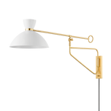 Hudson Valley Lighting Cranbrook AGED BRASS/SOFT WHITE 14.25W x 14.25L x 20.75H Wall Sconce