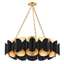 Hudson Valley Lighting Banks Gold Leaf/black 34.5W x 34.5L x 11.75H Chandelier