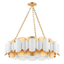 Hudson Valley Lighting Banks Gold Leaf/white 34.5W x 34.5L x 11.75H Chandelier
