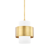 Hudson Valley Lighting Corinth Aged Brass 11W x 11L x 13.5H Pendant