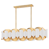 Hudson Valley Lighting Banks Gold Leaf/white 46W x 12.94L x 15H Trim