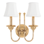 Hudson Valley Lighting Yorktown Aged Brass 13.5W x 13.5L x 14H Wall Sconce