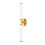 Hudson Valley Lighting Cromwell Aged Brass 4.75W x 4.75L x 22.75H Wall Sconce