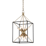 Hudson Valley Lighting Glendale Aged Brass/black 12.25W x 12.25L x 24.75H Candleholder