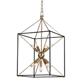 Hudson Valley Lighting Glendale Aged Brass/black 16.25W x 16.25L x 30H Candleholder